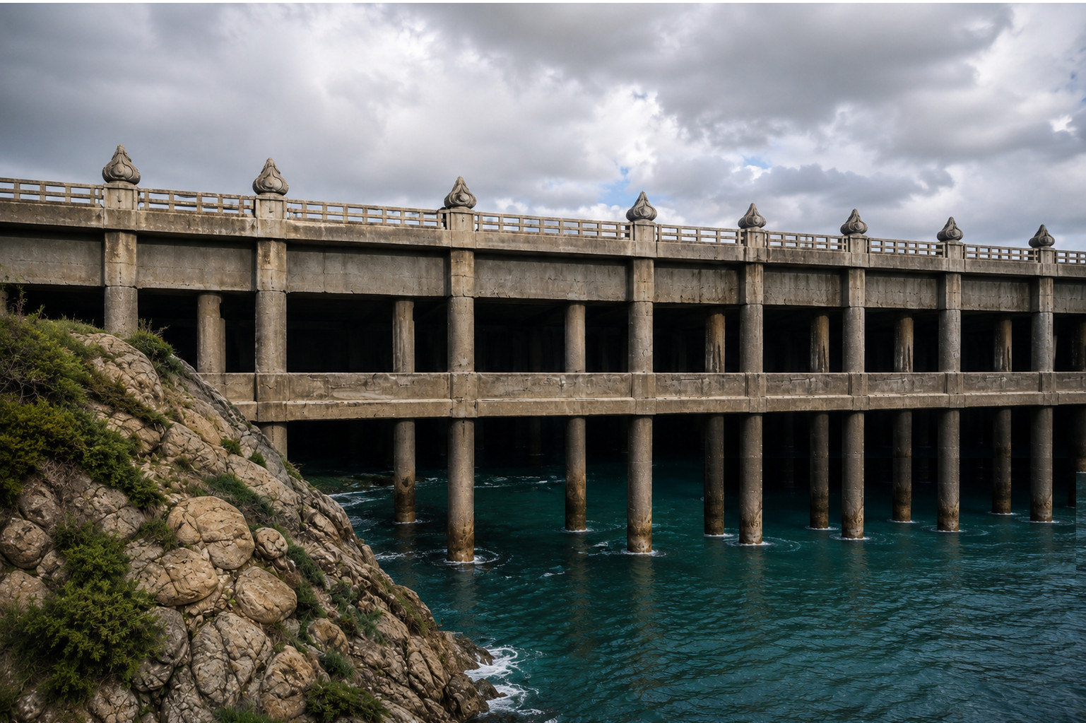 A bridge across the Great River