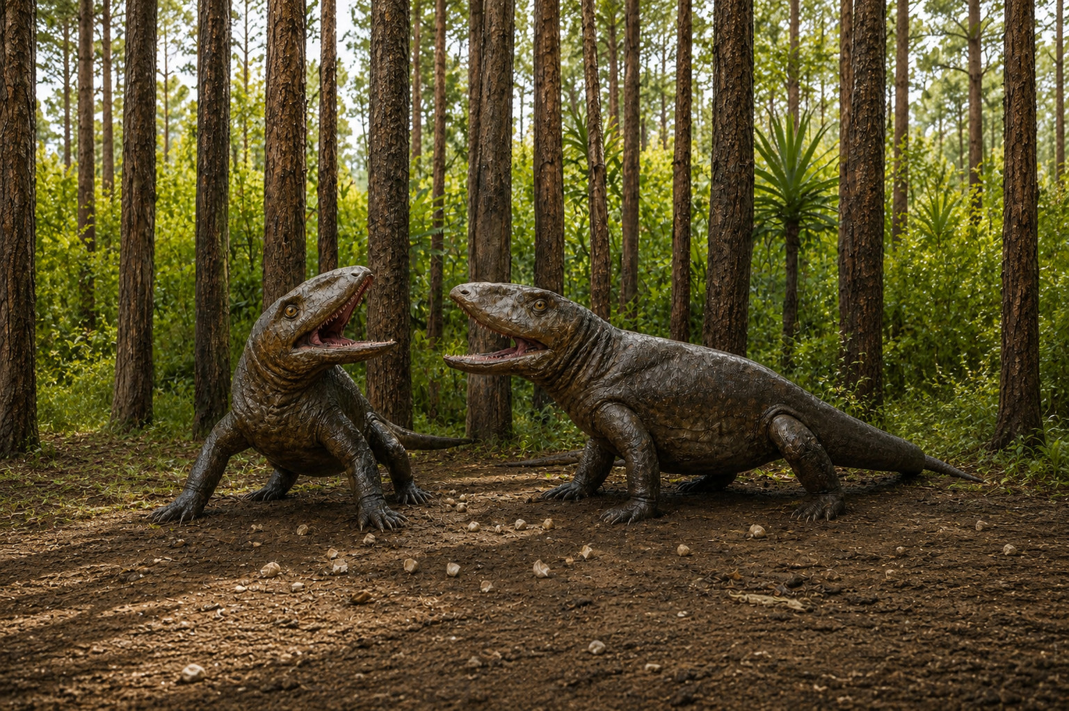 Two Ophiacodons