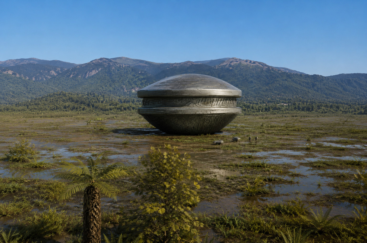 A gatherer starship on Gaiaon