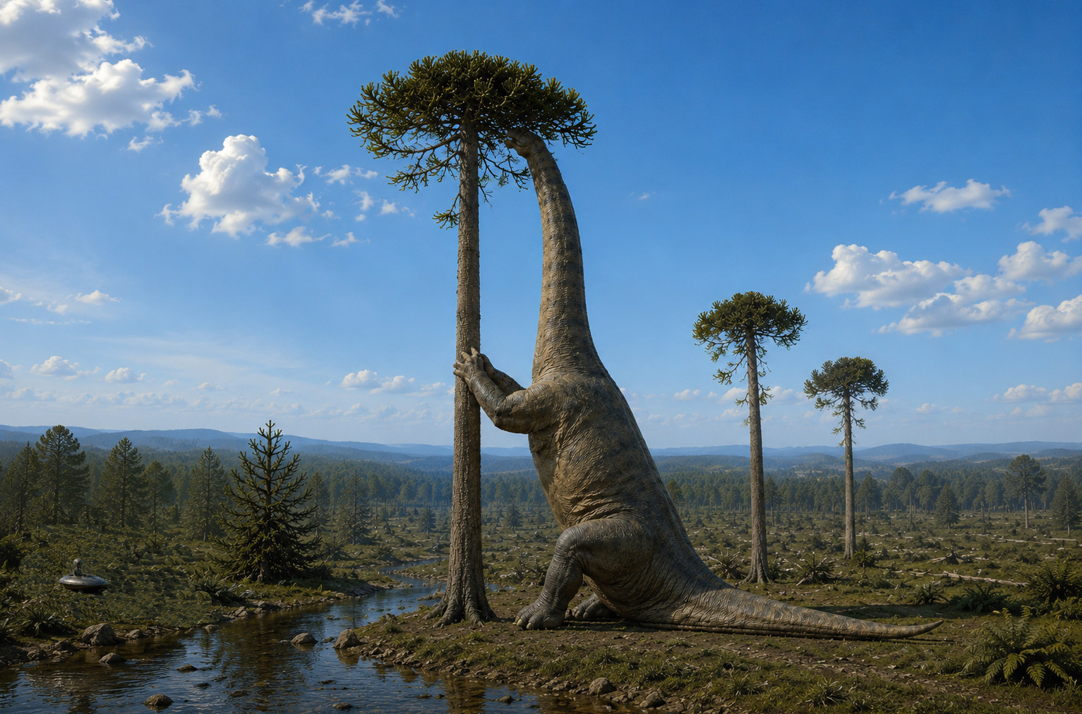 A feeding sauropod