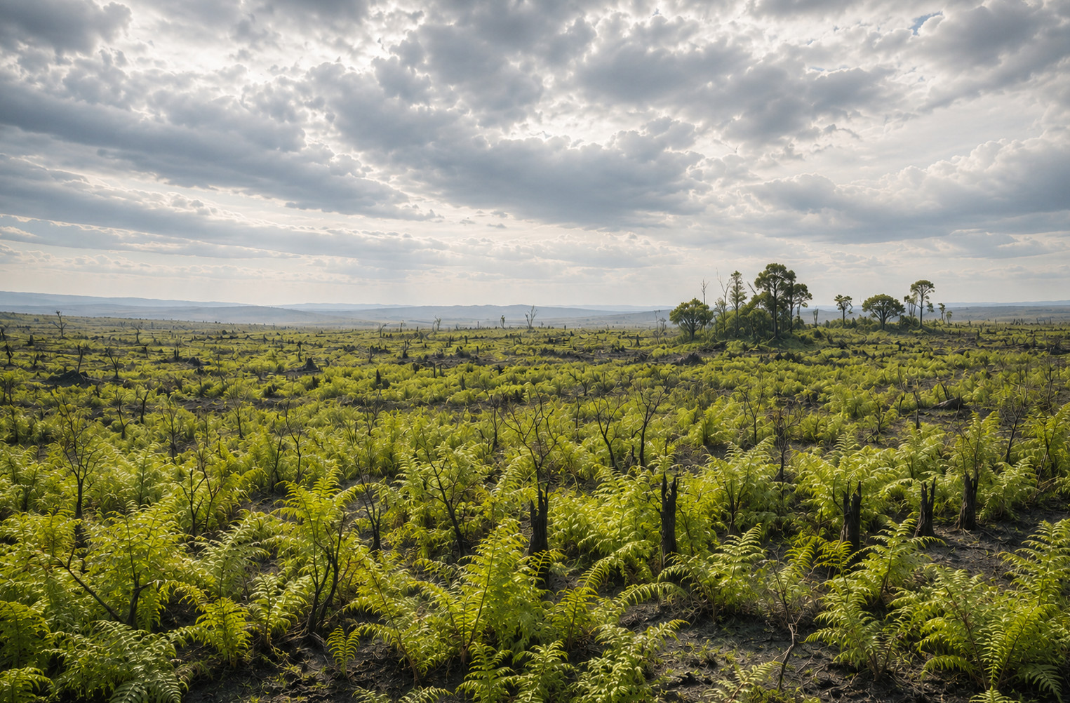 The fern-covered Earth