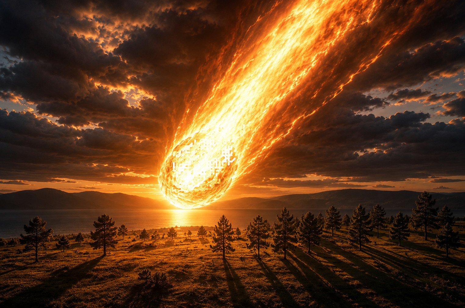 The asteroid strike