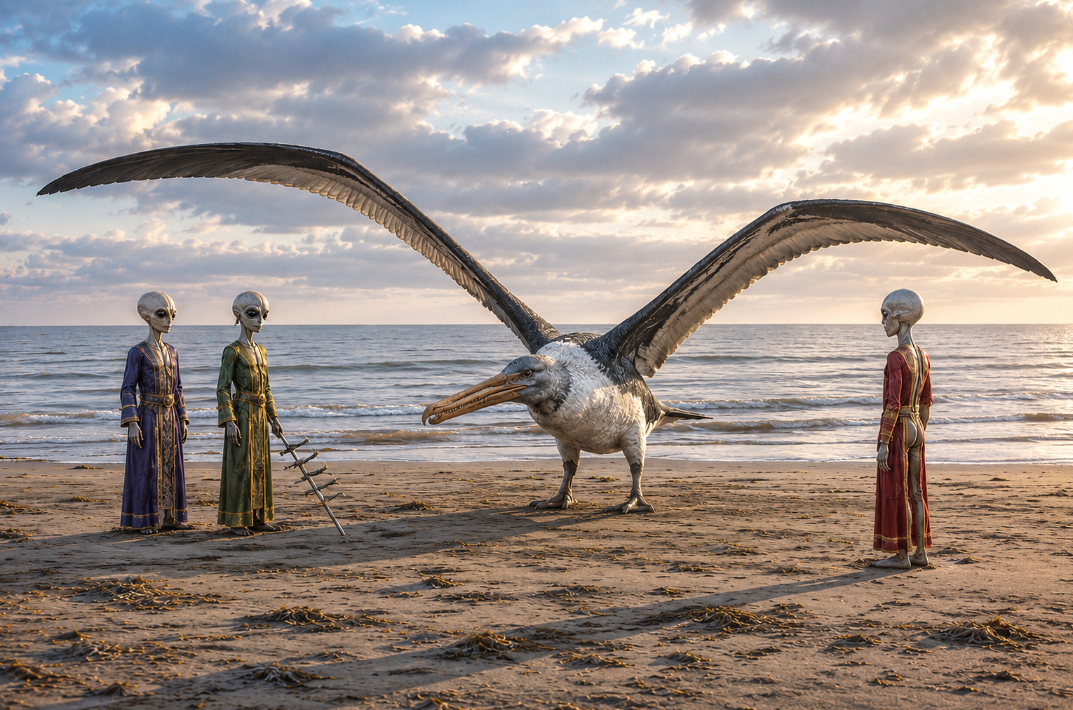 Pelagornis and gatherers