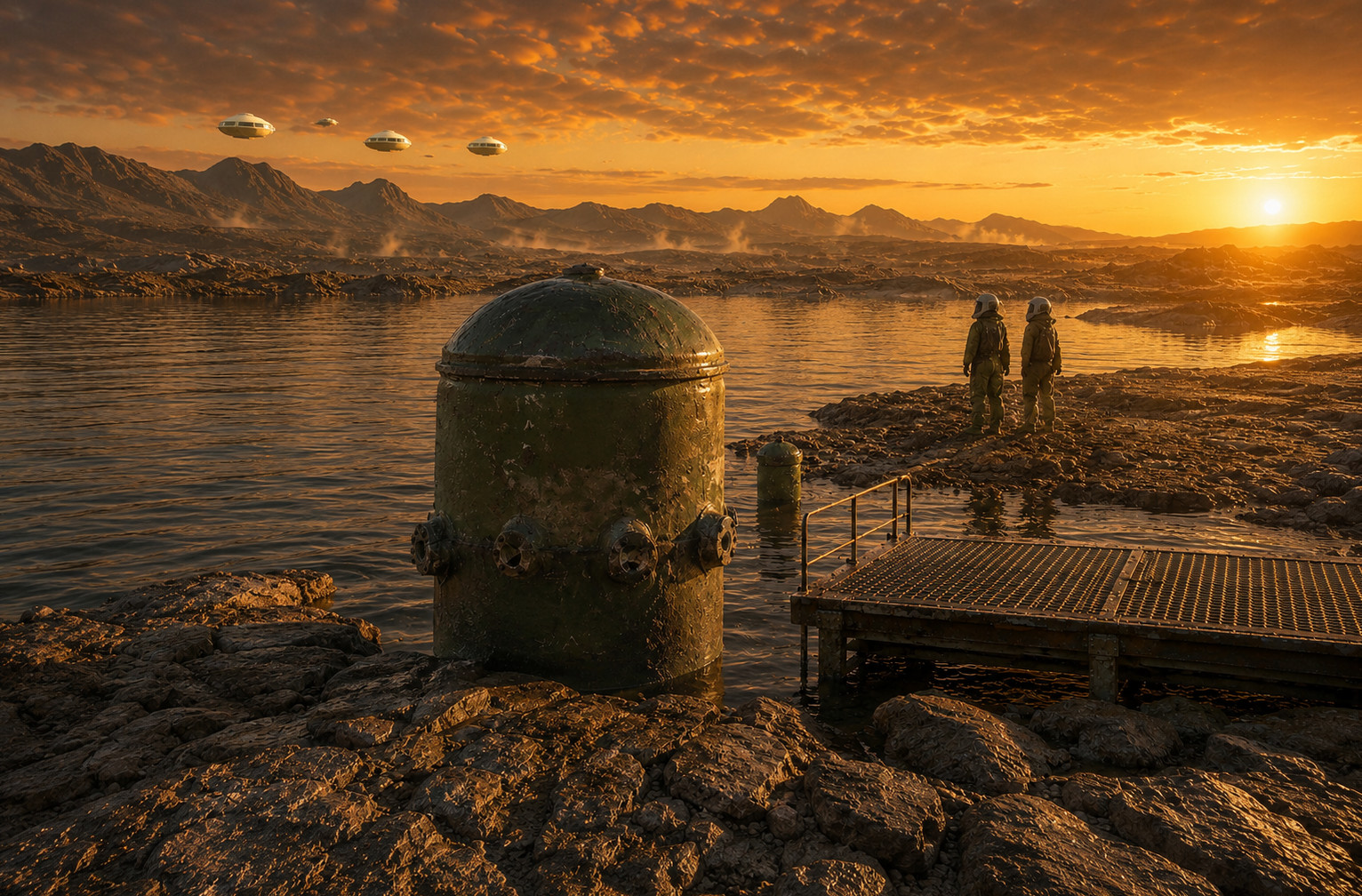 aliens at the Origin Sea