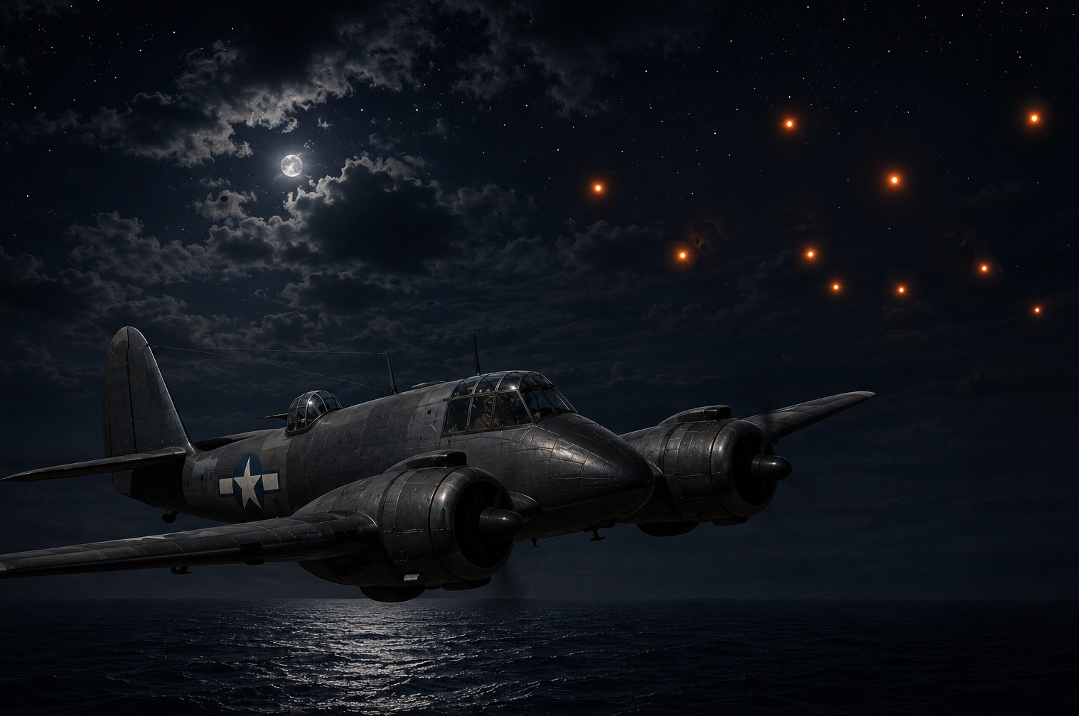 Reconstruction of a World War II foo-fighter encounter