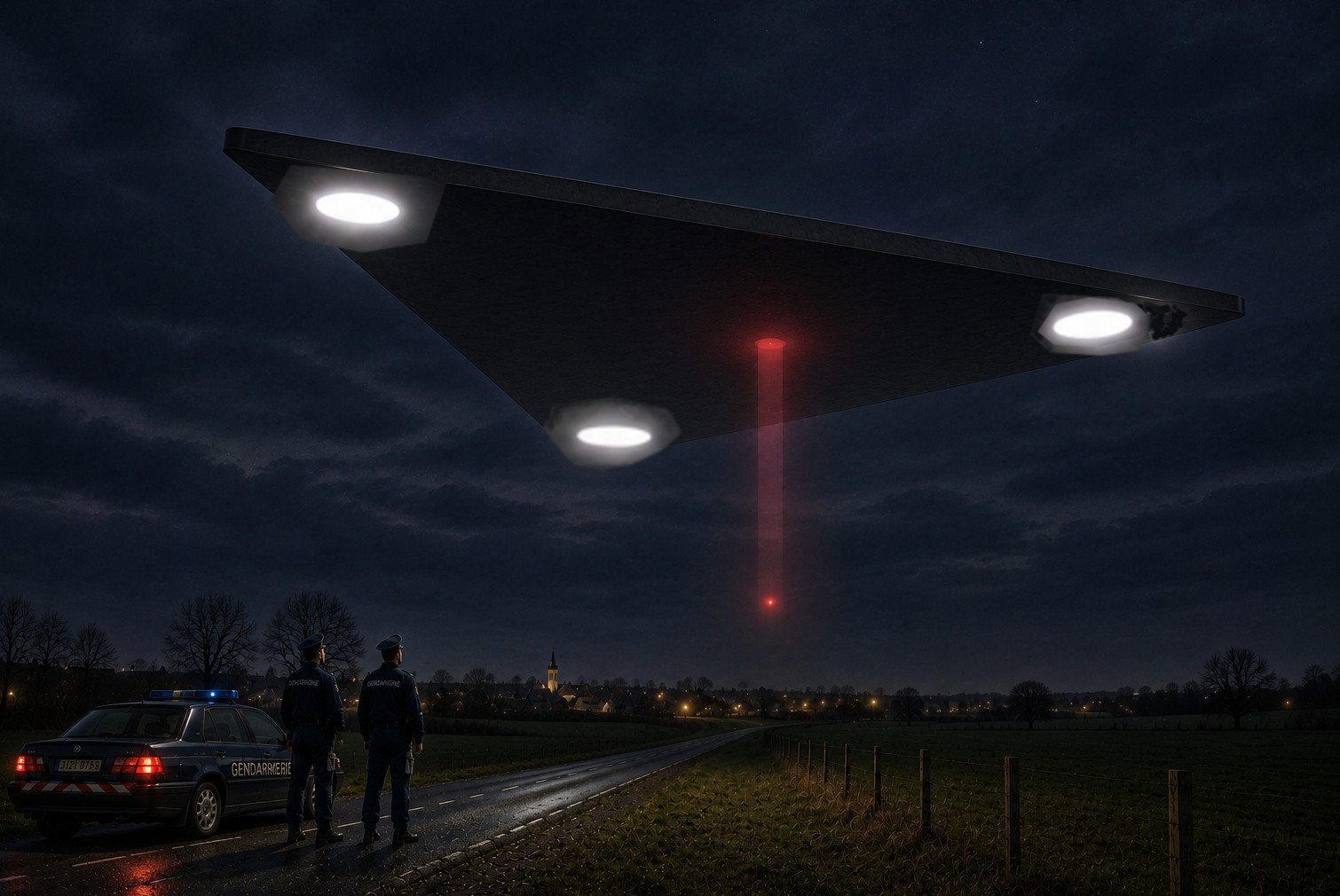 Reconstruction of a large triangular object during the Belgian UFO wave