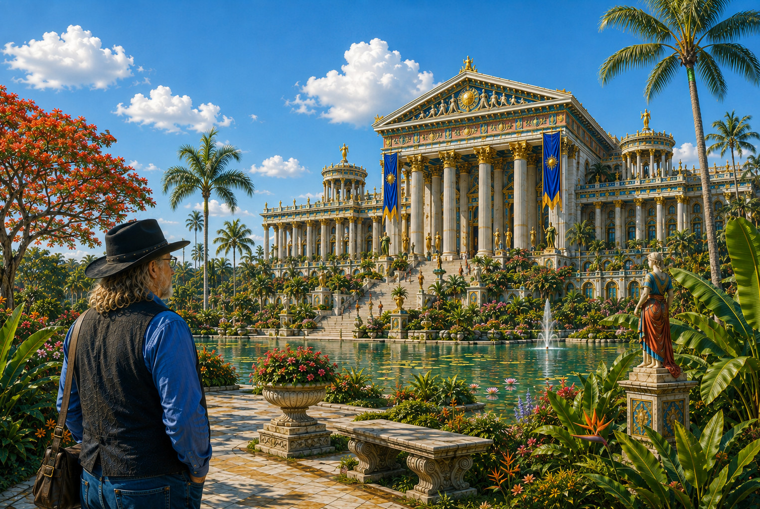 The palace of the Helios avatar in Sarasota
